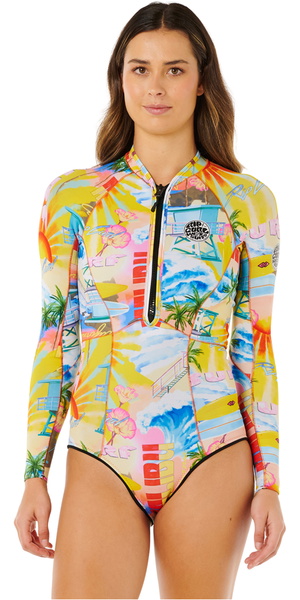 2026 Rip Curl Womens G-Bomb 1.5mm Front Zip Spring Wetsuit 13PWSP - Multicolor